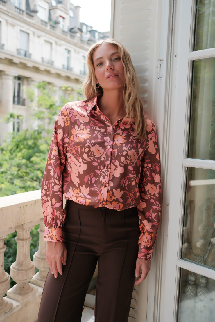 Blouse ALOIS - Marron