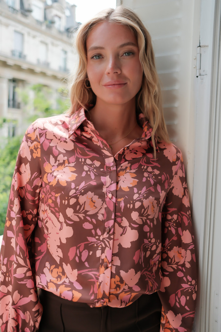 Blouse ALOIS - Marron