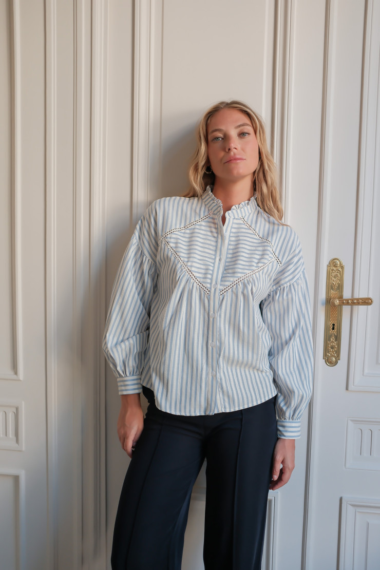 Blouse BRANDON - Bleu