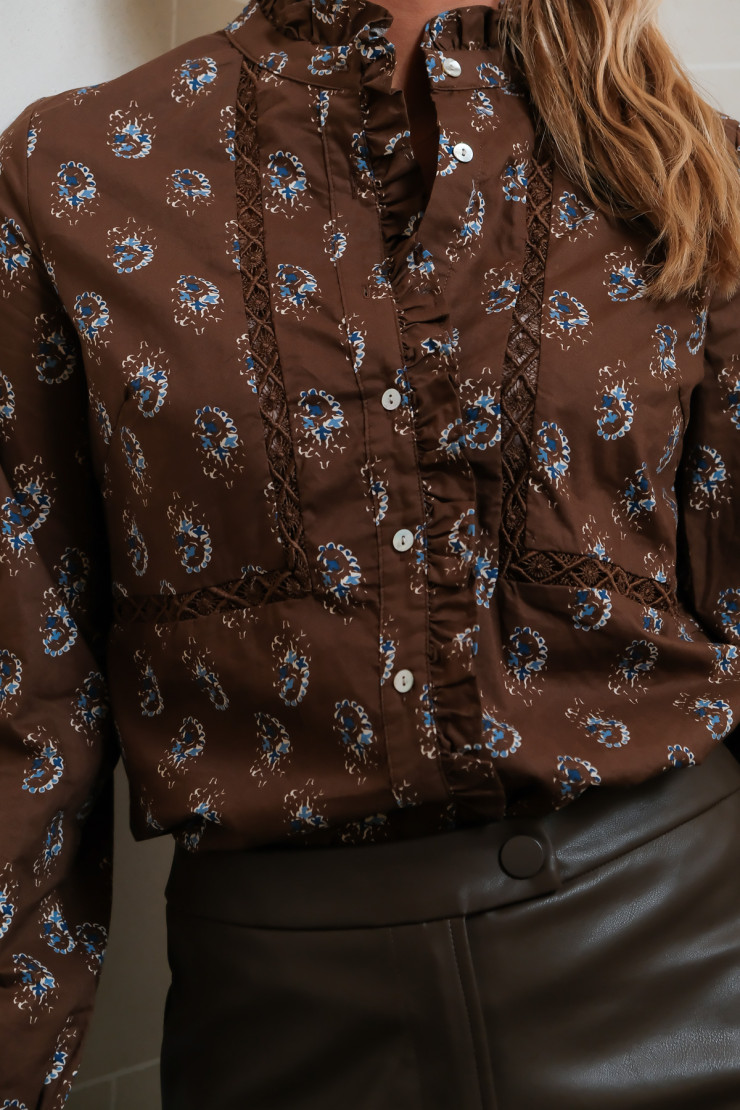 Blouse ABIGAIL - Brown