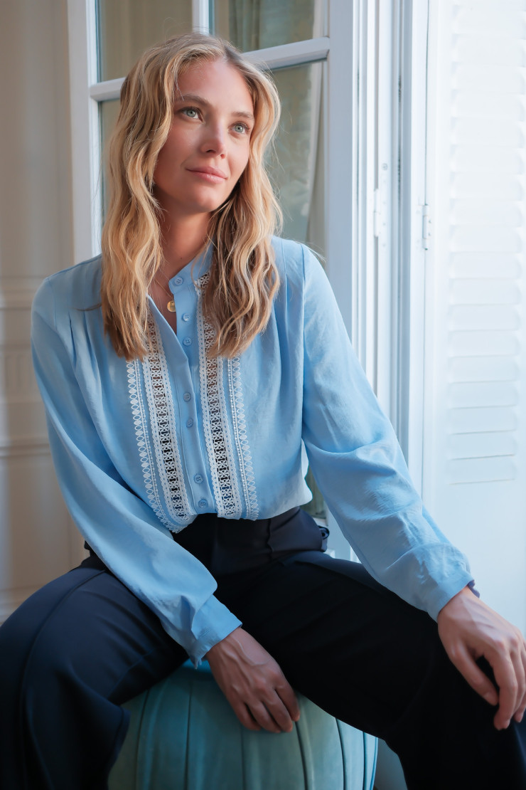 Blouse ALBI - Bleu