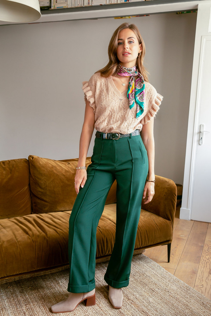 Trousers GENTILE Green