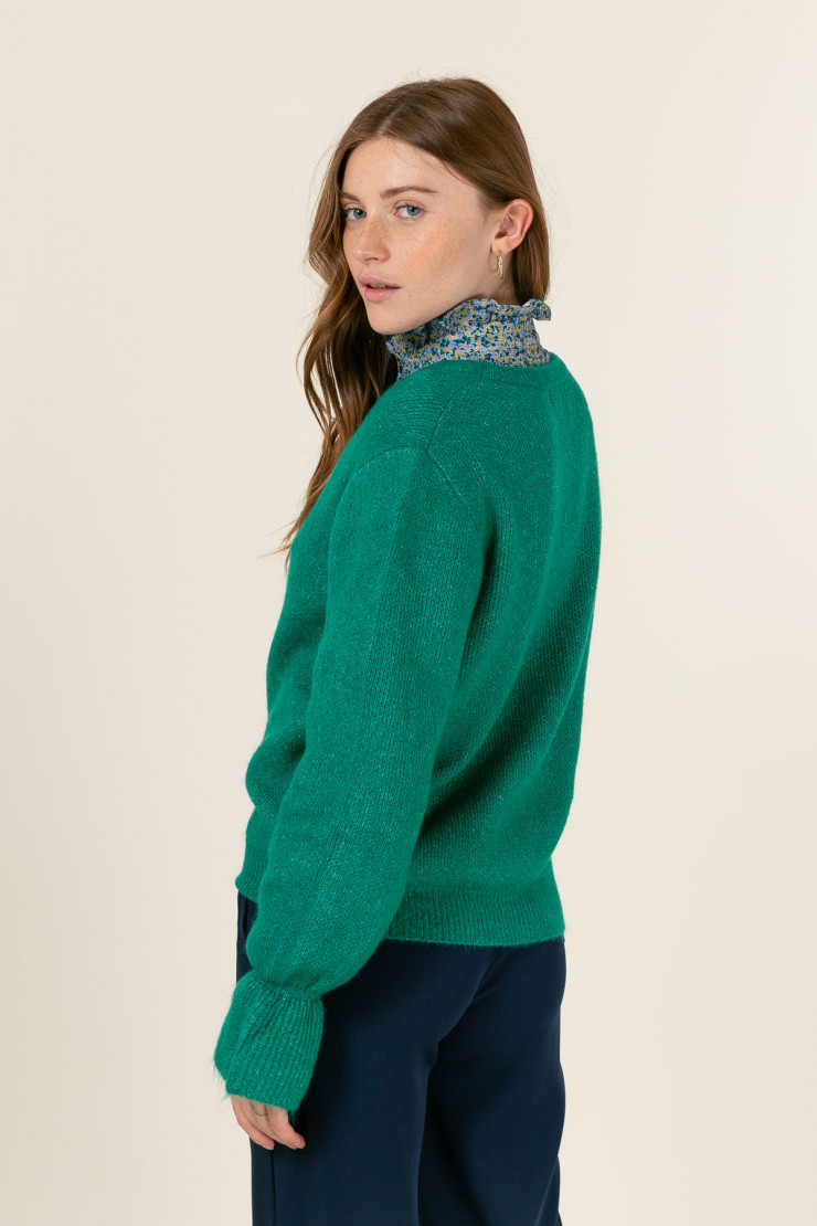 Knit sweater NADEGE Green