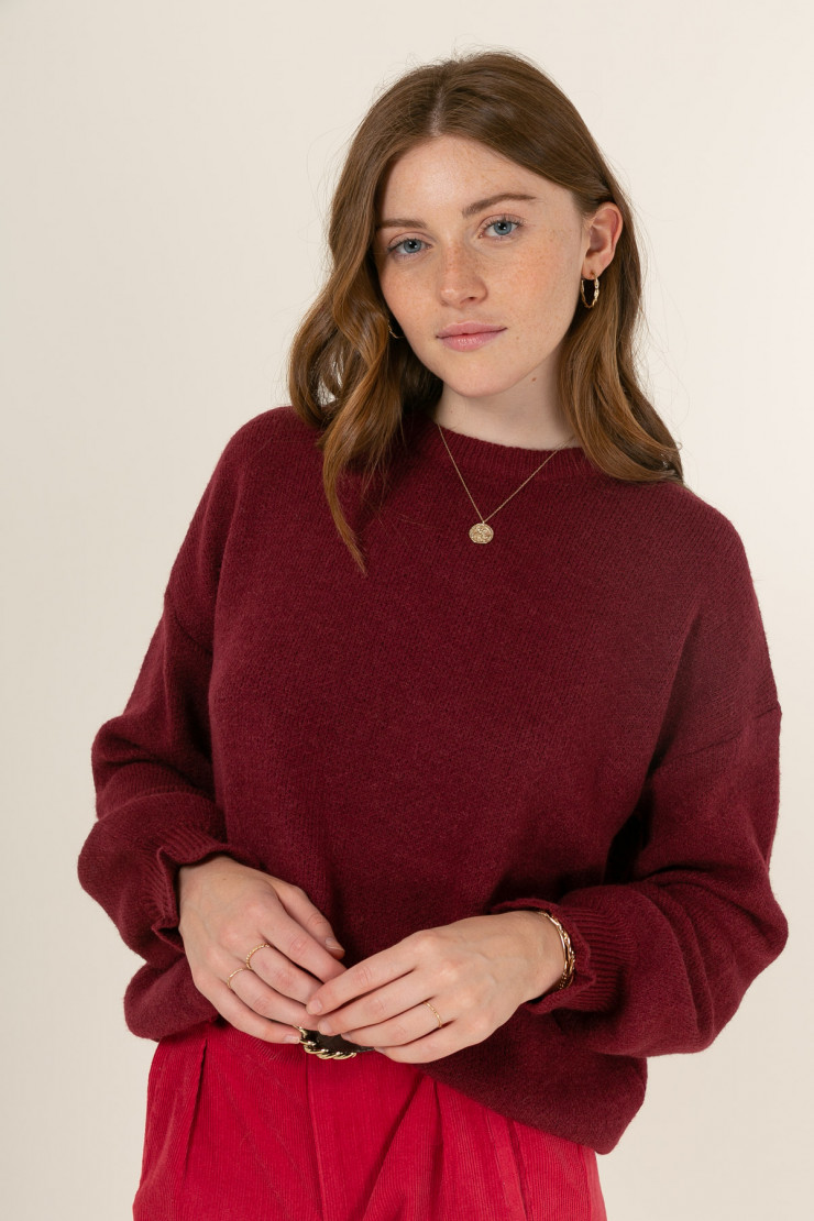 Knit sweater OLIVIER Red