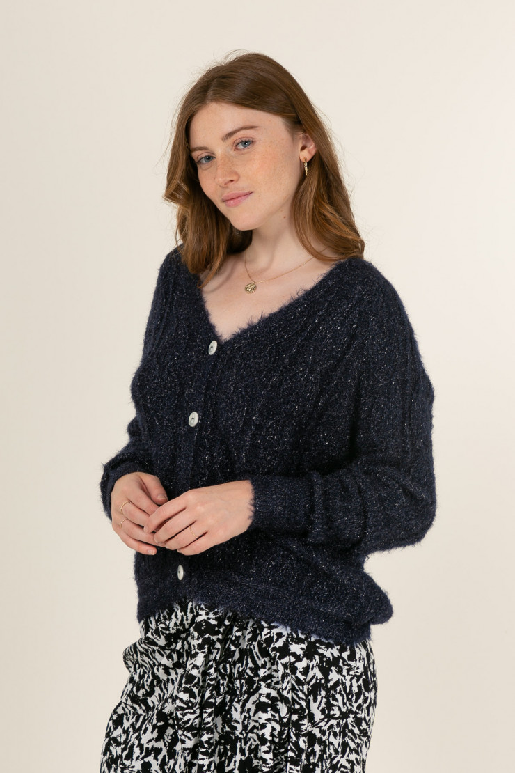 Knit sweater ELLA Blue
