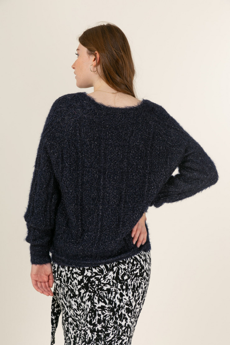 Knit sweater ELLA Blue
