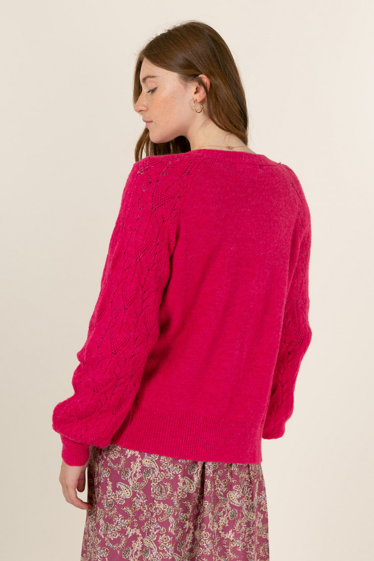 Knit sweater DAVID Pink